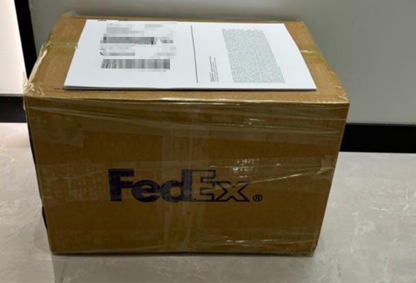 10kg-sample-deliver-by-FedEx