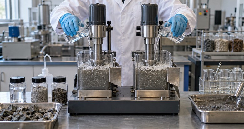 Controlled mining flotation CMC qualification trial with matched bench-scale cells and ore samples